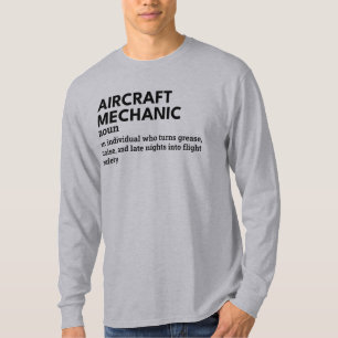 Camiseta Definição Mecânica da Aeronave - Manutenção Pro