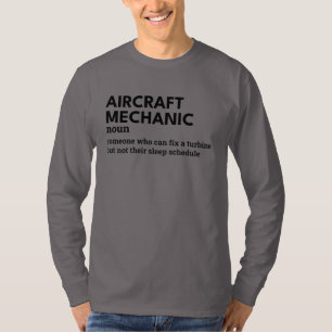 Camiseta Definição Mecânica das Aeronaves Funny - Aviação