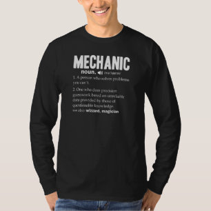 Camiseta Definição Mecânica de Mens Nova Reparação de Dicio