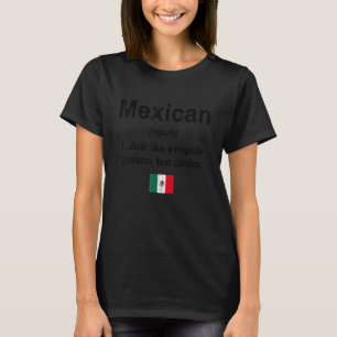 Camiseta Definição Mexicana Bandeira do Orgulho Mexicano
