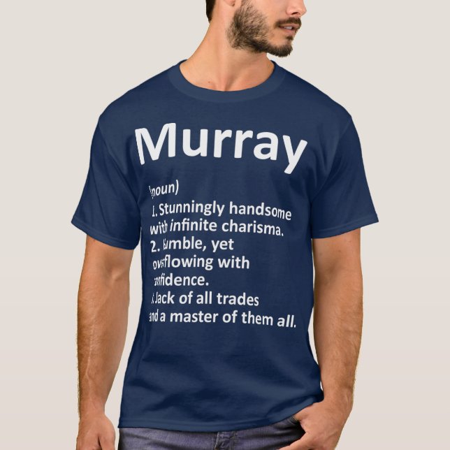 Camiseta Definição MURRAY Nome personalizado Dom. engraçado (Frente)