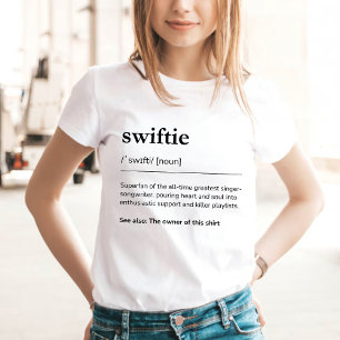 Camiseta Definição Personalizada de Swiftie Adolescente Div
