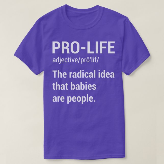 Camiseta Definição Pro Life 2 (Frente do Design)