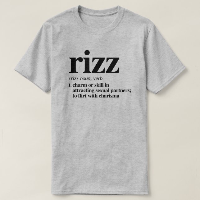 Camiseta Definição Rizz (Frente do Design)