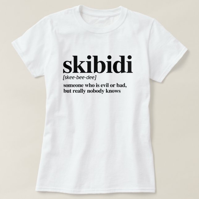 Camiseta Definição Skibidi (Frente do Design)