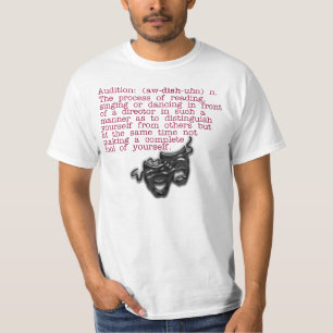 Camiseta Definição:  T-shirt da audição