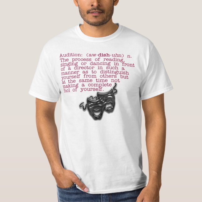 Camiseta Definição:  T-shirt da audição (Frente)