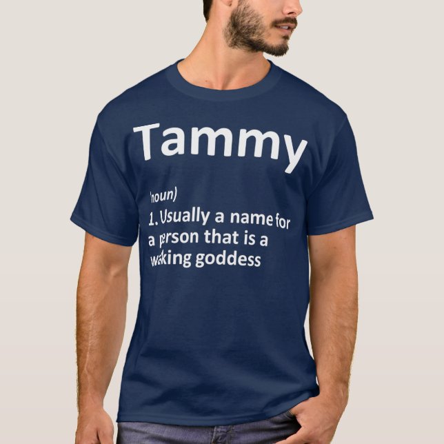 Camiseta Definição TAMMY Nome Personalizado Nome Funny Gift (Frente)