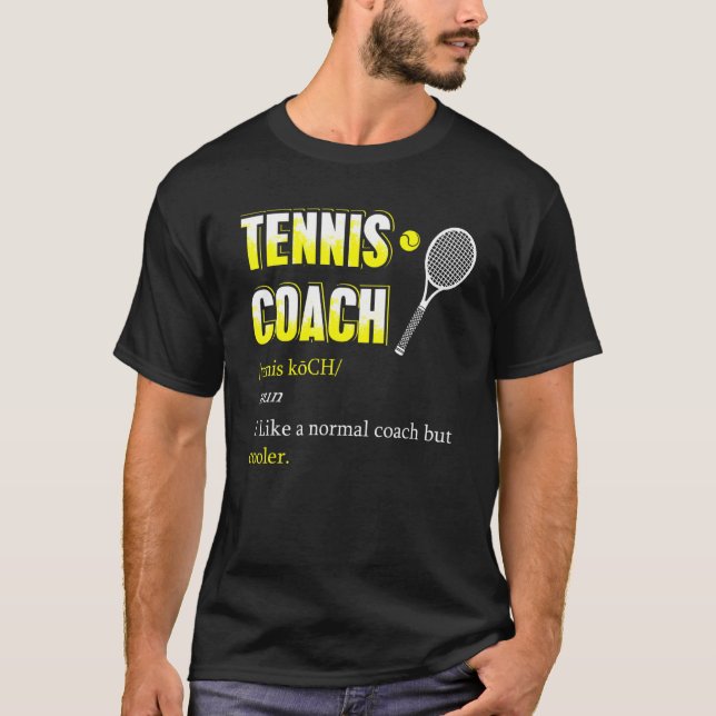 Camiseta Definição tênis de Tênis de treinador (Frente)