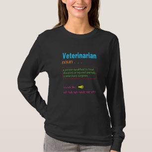 Camiseta Definição veterinária veterinário veterinário vete
