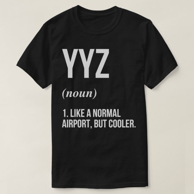 Camiseta Definido pelo Aeroporto YYZ (Frente do Design)
