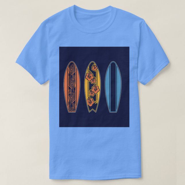 Camiseta Definir a surfe de design de surf de pranchas (Frente do Design)