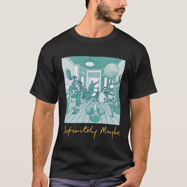Camiseta Definitely Maybe Álbum - Banda Oasis (Frente)
