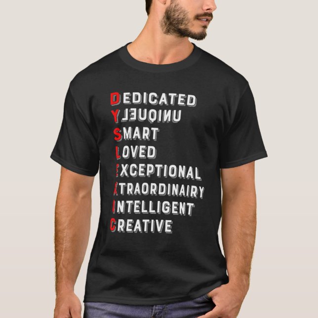 Camiseta Definition of Dyslexia Awareness Interventionist T (Frente)