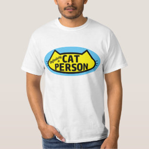 Camiseta Definitivamente um CAT PERSON Cat Head Silhouette