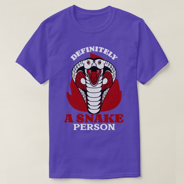 Camiseta Definitivamente Um Cobra Engraçado Para Cobra (Frente do Design)
