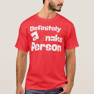Camiseta Definitivamente Um Cobra Pessoa Pequeno Carrapato