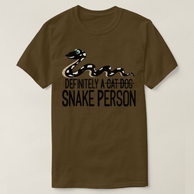 Camiseta Definitivamente Uma Pessoa Cobra 6 (Frente do Design)