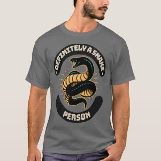 Camiseta Definitivamente uma pessoa cobra A cobra