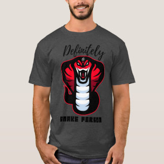 Camiseta Definitivamente uma pessoa cobra A cobra