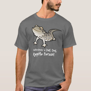 Camiseta Definitivamente uma Pessoa Réptil (dragão barbudo)