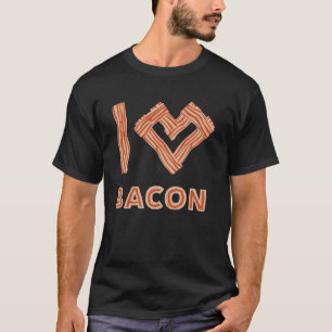 Camiseta Defumação de Carne Eu Amo Bacon Grelhando Bacon de