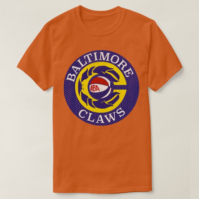 Camiseta Defunct Baltimore - Garras ABA - Basquete 1976 (Frente do Design)