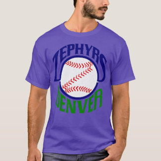 Camiseta Defunct Denver Zephyrs Liga Menor Baseball 1989