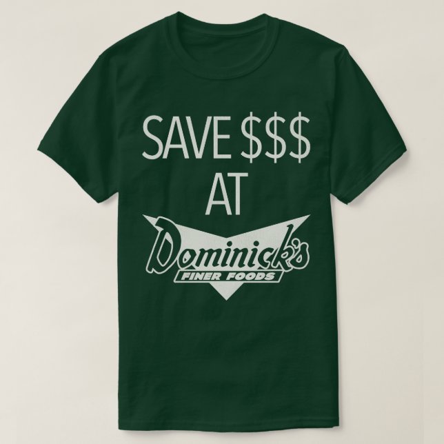 Camiseta Defunct Dominicks Chicago Supermarket Grocery Stor (Frente do Design)