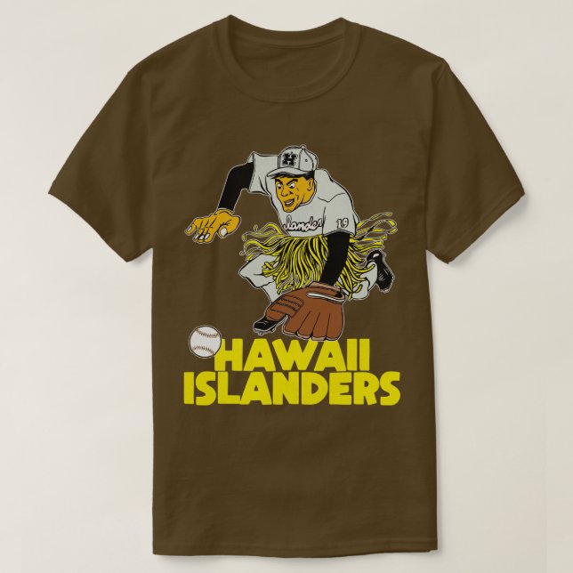 Camiseta Defunct Hawaii Islanders Baseball Team TSirt (Frente do Design)