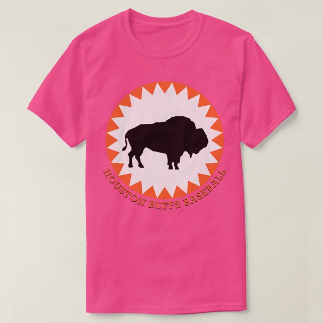 Camiseta Defunct Houston BuFF Buffalos Liga Menor Baseba (Frente do Design)