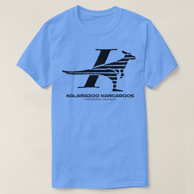 Camiseta Defunct Kalamazoo Kangaroos 1984 (Frente do Design)