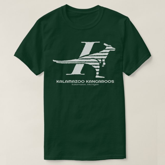 Camiseta Defunct Kalamazoo Kangaroos 1985 (Frente do Design)