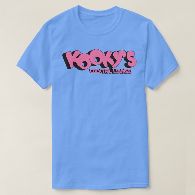 Camiseta Defunct Kookys 60s 70s Lésbica NYC (Frente do Design)