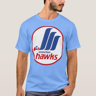 Camiseta Defunct Moncton Hawks Hockey 1987