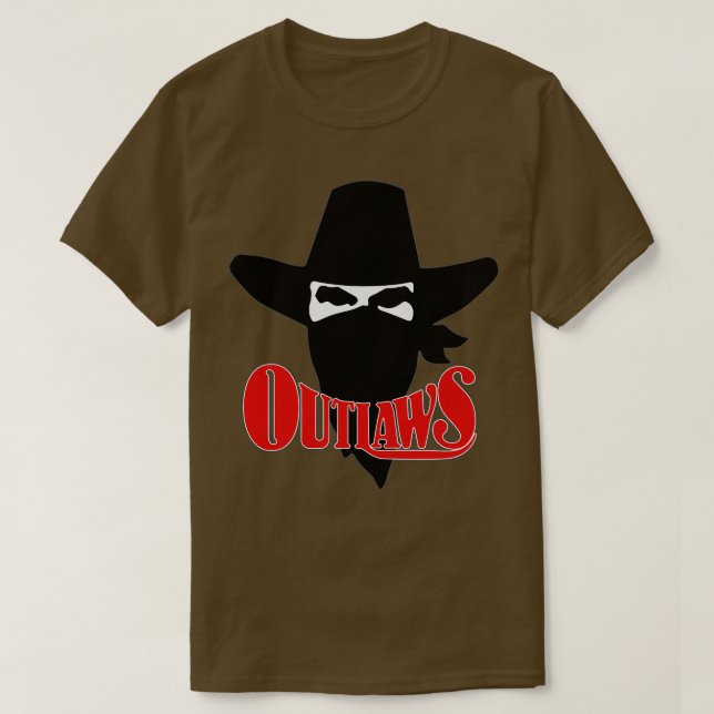Camiseta Defunct Oklahoma Outlaw 1 (Frente do Design)