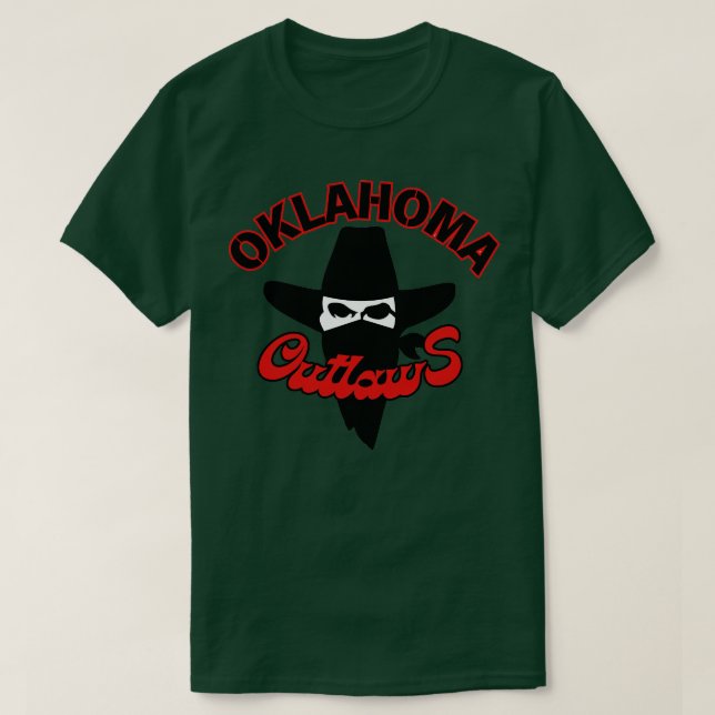 Camiseta Defunct Oklahoma Outlaw 1984 (Frente do Design)