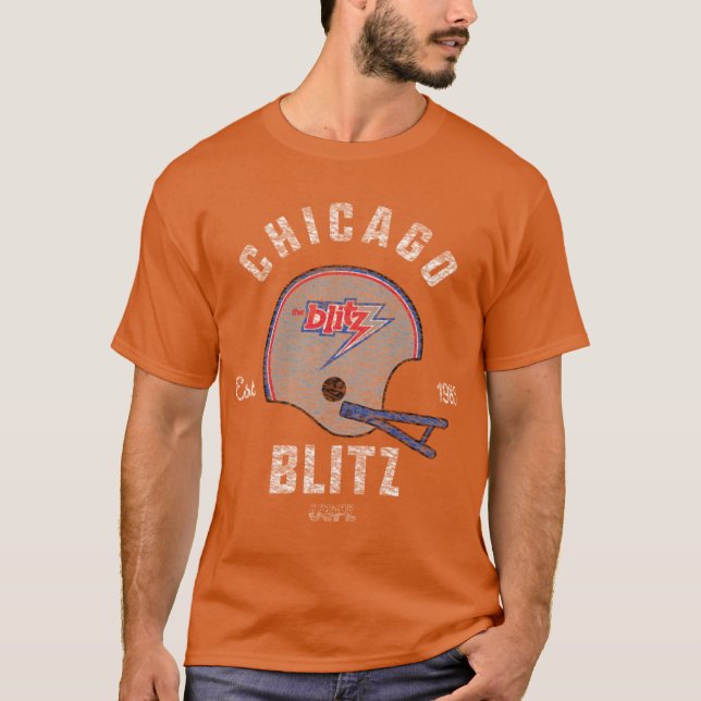 Camiseta Defunct Series 1983 Chicago Blitz (Frente)