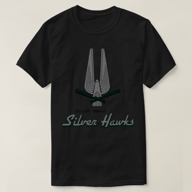 Camiseta Defunct South Bend Silver Hawks Minor League Baseb (Frente do Design)