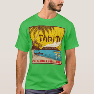 Camiseta Defunct Tahiti Bungalows Viagem Souvenir LuBagagen