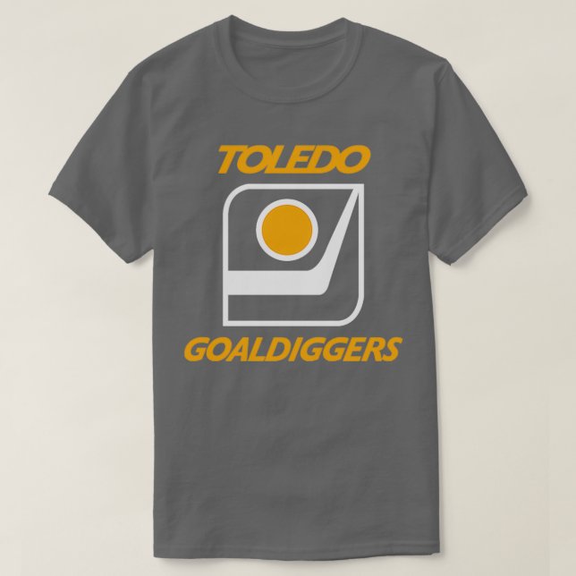 Camiseta DEFUNCT Toledo Goaldiggers IHL Hockey (Frente do Design)