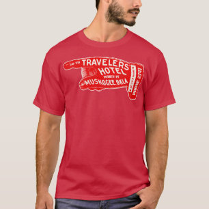 Camiseta Defunct Travelers Hotel Muskogee Oklahoma LuBagage