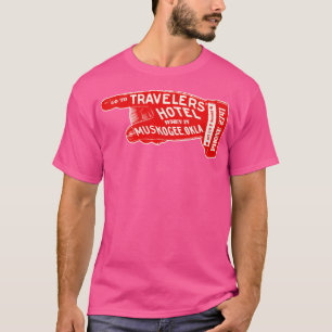 Camiseta Defunct Travelers Hotel Muskogee Oklahoma LuBagage