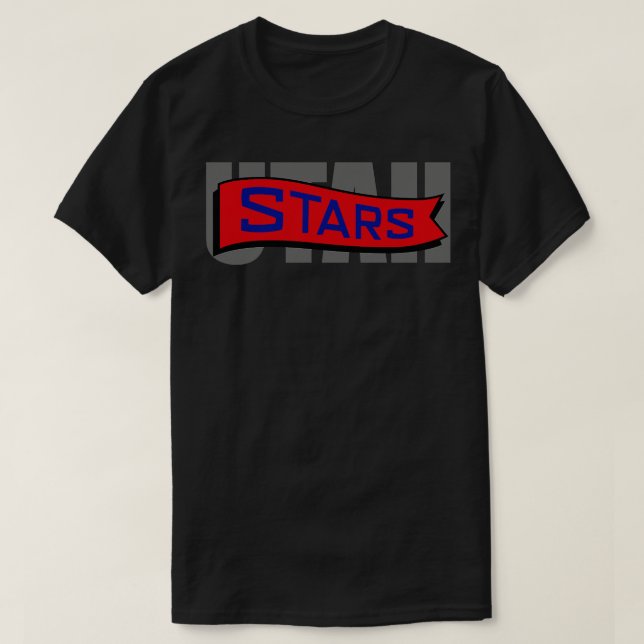 Camiseta Defunct Utah Stars ABA Basball (Frente do Design)