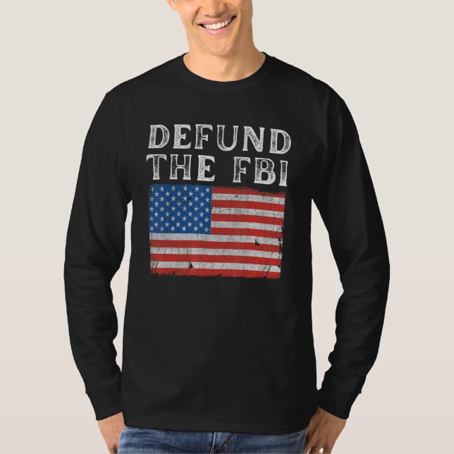 Camiseta Defund the FBI American Flag Political (Frente)