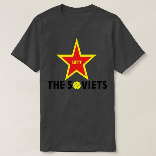 Camiseta Defuntar A Equipe Soviética Tênis 1977 (Frente do Design)