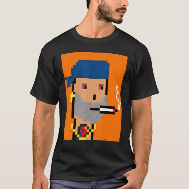 Camiseta Degen Smokers Club 503 Nft Generative Pixel Ravenc (Frente)