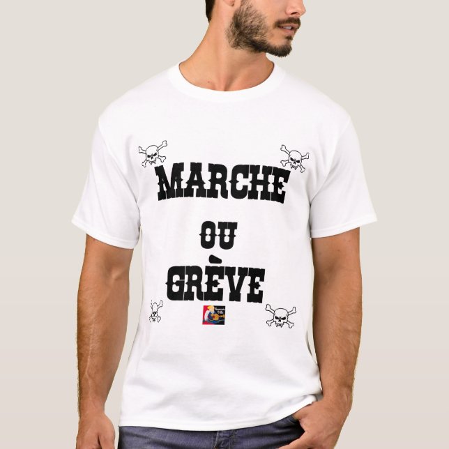 Camiseta DEGRAU OU GREVE - Jogos de palavras - François (Frente)