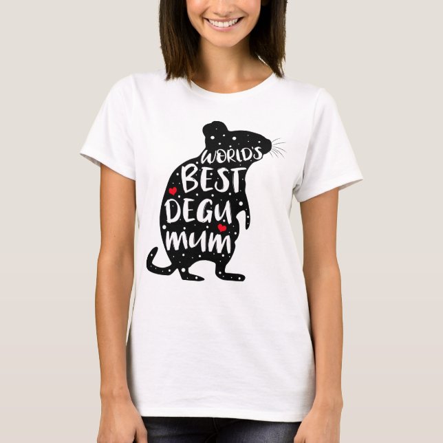 Camiseta Degus Shirt | bonita de dito querido com Deg (Frente)