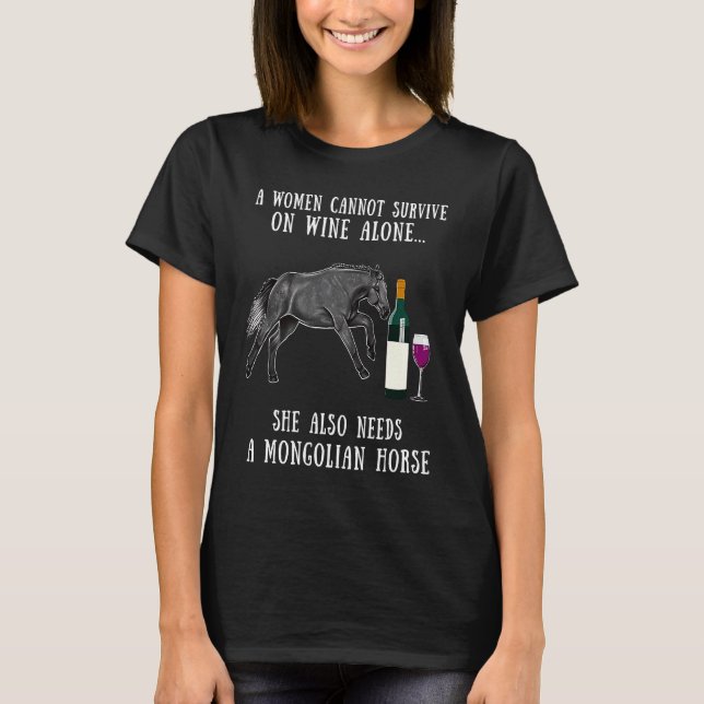 Camiseta Degustação de Vinho e Cavalgada Mongol (Frente)